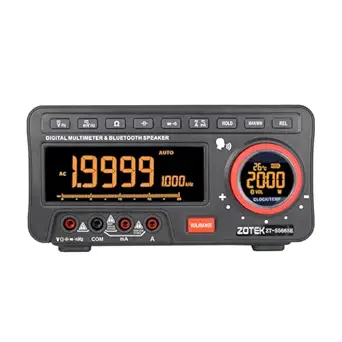 Zoyi ZT-5566SE Multifunctional Digital Multimeter with Bluetooth Speaker, True RMS, Temperature & Capacitance Measurement