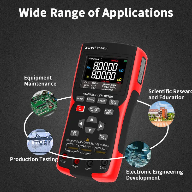 ZOYI ZT-DQ02 Handheld LCR Meter and Battery Tester - Image 6