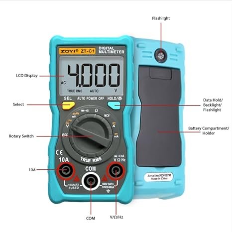 Zoyi ZT-C1 Digital multimeter - Image 3