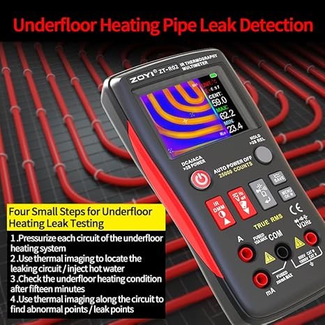 ZOYI R02 Handheld Thermal Imaging Camera with 25000 Counts TRMS Multimeter – High-Resolution 240x240 Infrared Scanner for Professional Diagnostics - Image 4